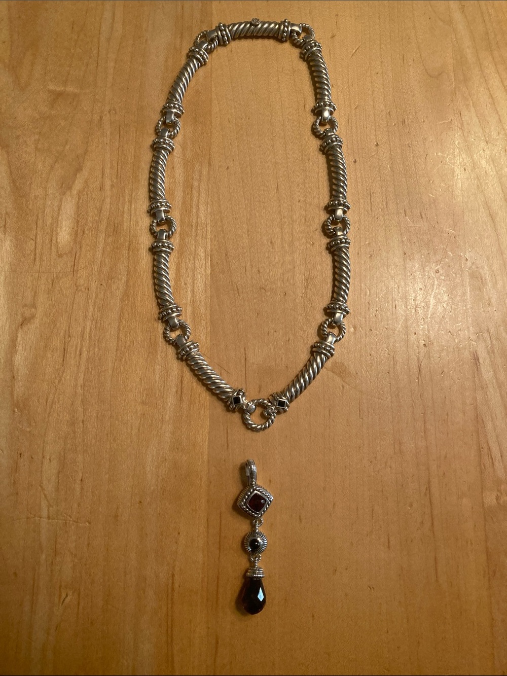 Vintage Judith Ripka Sterling Silver Necklace.